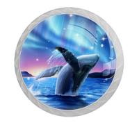 Tqmspg 4 Pieces Drawer Pulls Whale Door Knobs Dresser Handles for Kitchen Wardrobe Cupboard Hardware Furniture