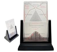 TQPGJJL 6.7" Galton Board Desk Toy - Stress-Relieving Kinetic Decor with Bell Curve, Probability Demonstrator for Office & Home Study, 3000 Steel Beads (12×7×17cm, 350g)