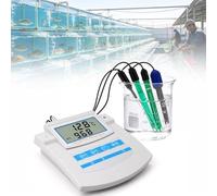 TQPGJJL 6 in 1 Benchtop Water Quality Tester Hydroponics Aquaculture - Commercial Multi-Parameter Meter pH TDS EC CF ORP Temp with ATC for Fish Farm Nutrient Management