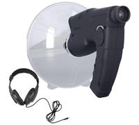 TQPGJJL 8x21 Parabolic Microphone Monocular - 350ft/100m+ Long Range Bird Listening Device with 12s Recording, HD Noise-Canceling Sound Amplifier for Wildlife Observation & Nature Research