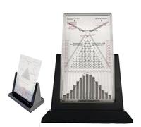 TQPGJJL Galton Board Kinetic Art Desk Decor - Stress Relief Fidget Toy with Bell Curve for Executive Office & Home Study(12")