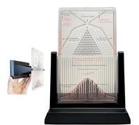 TQPGJJL Galton Board Professional Lab Demonstrator - Large-Scale Bell Curve Model for University Physics & Science Museum Exhibits(6.7")