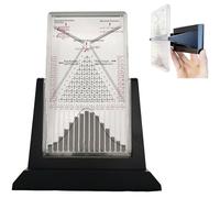 TQPGJJL Galton Board Professional Lab Demonstrator - Large-Scale Bell Curve Model for University Physics & Science Museum Exhibits(12")