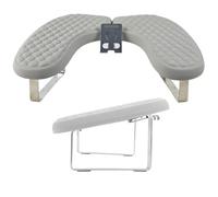 TQPGJJL Multi-purpose Nail Arm Rest with Phone Holder - U-Shaped Ergonomic Tool for Salon, Home DIY & Gift, PU Leather Non-slip (45x31x18cm/17.72x12.20x7.09inch)(Gray)