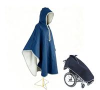 TQPGJJL Snug Fit Wheelchair Blanket with Hood - Safe Plush Cover for Elderly Parents & Disabled Adults, Knee Length, Machine Washable Autumn Winter Wind-Blockin(C,Single-Sided)