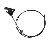 TQPONLY Hood Release Cable & Pull Handle Compatible with Dodge Ram Truck, Black Plastic, Front Inside