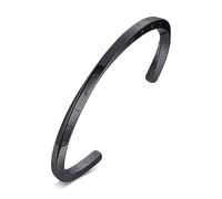 TQPUWT Viking Jewelry-Viking Runes of Nordic Amulet Bracelet for Men Mobius Cuff Bangle for Men Women Stainless Steel Viking Fans Jewelry Gift, Protection Amulet Mobius Cuff Bangles, Black