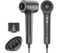 TQQ Hair Dryer with Diffuser, 200 Million Negative Ionic Hairdryer, 110, 000 RPM High Speed Brushless Motor Blow Dryer for 2min Fast Drying, 57dB Low Noise Travel Hairdryers for Women and Men