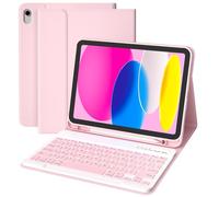 TQQ Keyboard Case for iPad A16 11th Generation 2025 and 10th Generation 2022 (11/10.9 inch), Detachable Bluetooth Keyboard Cover with Pencil Holder for iPad 11/10 Gen, UK Layout