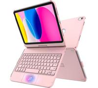 TQQ Touchpad Keyboard Case for iPad A16 11th Generation 2025 and 10th Generation 2022 (11/10.9 inch), Multi-Touch Precision Trackpad, 360° Rotatable, Thin & Light, Compatible with iPad 11/10 Gen