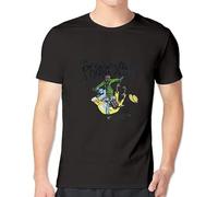 TQQCA BEAR 100% Cotton Men's The Pharcyde Short Sleeves T-Shirts Black M