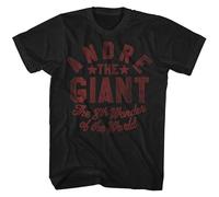 TQQCA BEAR Andre The Giant Mens Short Sleeve T-Shirt Andre Crewneck Graphic Tee Black M
