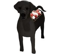 TQQEPOOL Dog Planter,Cute Pet Dog Planter Box Plant Flower Pot, Labrador Dog Animal Shaped Plant Container Holder For Indoor Outdoor Garden Decorations Gift (Color : Labrador Black, Size : 43 * 25cm)