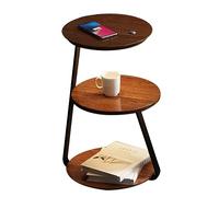 TQQEPOOL Floor Lamp With Table,Narrow End Table With Lamp,Bedside Nightstand With Wireless Charging For Farmhouse Bedroom,Living Room,Office (Color : A, Size : 60 * 36cm)