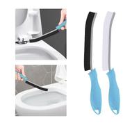 TQRR Hard Bristle Crevice Cleaning Brush UK, 2Pcs Bathroom Tile Groove Gap Cleaning Brush, Grout Cleaner Brush, Cleaning Tool for Window, Kitchen, Sink, Tub, Shower, Toilet (2, Light Blue)