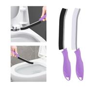 TQRR Hard Bristle Crevice Cleaning Brush UK, 2Pcs Bathroom Tile Groove Gap Cleaning Brush, Grout Cleaner Brush, Cleaning Tool for Window, Kitchen, Sink, Tub, Shower, Toilet (2, Purple)