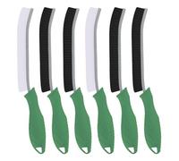 TQRR Hard Bristle Crevice Cleaning Brush UK-Thin Gap Cleaning Brush, Grout Brush, Kitchen Brush, Cleaning Tools for Toilet, Bathroom, Home, Bathtub, Sink, Household, Window (6, Green)