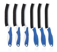 TQRR Hard Crevice Cleaning Brushes UK, Multifunctional Bathroom Accessory, Cleaning Brushes for Small Spaces, Cleaning tool for kitchen, Toilet, Tile, Sink, Home (6, Lichen Blue)