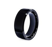 Tqsbeyah RFID Rewritable Ring Dual Frequency in One Ring Clone 125KHz T5577&13.56MHz CUID Access Key Cards Ceramic Smart Finger Ring Wear for Men or Women (Black, US#11)