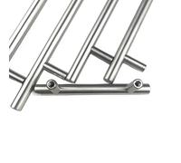 TQSKA Diameter 12mm Stainless Steel Brushed Gold Handle Kitchen Door Cabinet T Bar Handle Pull Knob 2" ~ 24''*2pcs(12 18inch Hole 320mm)