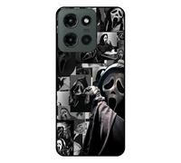 Tqswdmb Compatible for Motorola Moto G Play 5G 2025 Case, Cute Skull Skeleton Scary Face Designed Cool Fun Funny Phone Case, Soft TPU Cover for Women Girls Boys Teens Kids (Blue)