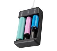 TQUXNGA 18650 Battery Fast Charging Box 1/2/3/4 Bay With LED Indicators For 3.7V 4.2V Rechargeable Batteries Power Supply High Efficiency Battery