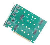 TQUXNGA 4 Port PCIE To 4 NVME M Array Card Optimized For Servers Workloads And Data Redundancy NVMe To PCIe Adapters Card