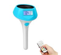 TQUXNGA Auto Charging Solar Pool Thermograph Light Blue Color Designing for Floating on Water Texture Day and Night Floating Digital Temperature Gauge