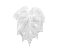 TQUXNGA Bat Embroidery Hair Clip Halloween Accessories For Girls Women Lace Tulle Veil Hairpin Cosplay Costume Headpiece Bat Shaped Tulle Veil Hairclip