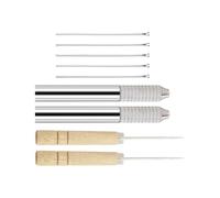 TQUXNGA Doll Hair Rooting Tool Metal Restoration Needle Wood Ergonomic Handle Root for Craft Project Transplants Hair Rooting