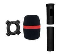 TQUXNGA Durability Silicone Microphone Case WindScreen Antiroll Rings For Clear Sound Extended Lifespans Secure Grip Antislip Microphone Sleeve