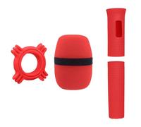 TQUXNGA Durability Silicone Microphone Case WindScreen Antiroll Rings For Clear Sound Extended Lifespans Secure Grip Antislip Microphone Sleeve