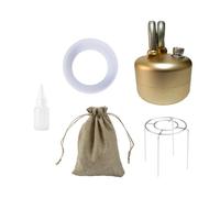 TQUXNGA Efficiency Metal Liquor Stove Burning Device Metal Texture Suitable for Boiling Water and Cooking in the Wilderness Dense Hiking Stove