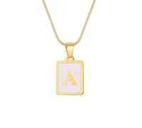 TQUXNGA Fashion Square Card Charm Necklace Unisex Neck Jewelry Man Present Stainless Steel Texture Suitable For Various Occasion Youthful Women Jewelry