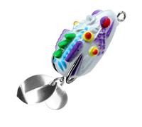 TQUXNGA Fishing Crankbait Lures With Double Hook & PVC Frogs Lures Soft Baits For Blackfish Shallow Water Baits