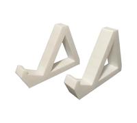 TQUXNGA Fixed Triangular Keyboard Holder Set with Anti-Slip Design, White | Fixed Frames for a Mechanical Keyboard, Two-Point Stand Setup, Dedicated Upright Placement Between Uses