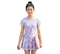 TQUXNGA Kids Tankini Swimsuit Outfit Split Sunscreen Beachwear with Skirted Top and Bottoms Soft Breathable Fabric Children ' s Swim Dress