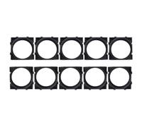 TQUXNGA Modular 66160 Battery Cell Holders for Arranged, 1x1 single hole | Modular Joining Structure, Flexible Multi-Frame Placement, Black Holder Finish, Defined Set of Ten Holder Frames