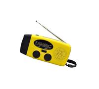 TQUXNGA Multifunction Exigency Radio With Solar Power Charging Hand Cranked 2000mAh Weather Alert LED Flashlight For Camping Solar Hand Cranked Radio For Outdoor