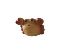 TQUXNGA Participatory Grape Clay Tea Pet with Bubble Blowing Feature Decorative Accent for and Residences Lying Swine Tea Culture Artifact