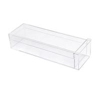 TQUXNGA Practical Clear Acrylic Dessert Bowl with Lid Rectangular Tiramisu Cake Box Container for Freshnesses and Spill Clear Sweet Display