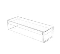 TQUXNGA Practical Clear Acrylic Dessert Bowl with Lid Rectangular Tiramisu Cake Box Container for Freshnesses and Spill Clear Sweet Display