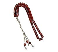 TQUXNGA Prayer with 33 Cylindrical Glass Beads Elegant Design for Religious Devotion and Fashionable Accessory Multi Color Rosary