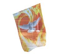 TQUXNGA Professional Dance Scarf Breathable Chiffons Fabric Peace Symbol Chiffons Texture For Stage And Celebration Use Colorful Dance Props