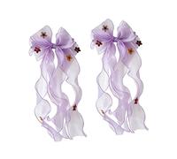 TQUXNGA Romantics Polyester Window Drapery Holders with 3D Camellias Flower and Ribbon Design for House French Flower Curtain Tie Back