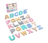 TQUXNGA Sensory Letters Set for Early Learning Play Strong Adhesion Silicone Educational Dolls