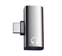 TQUXNGA T Shape Type C Auditory Splitter Adapter For Virtual Reality Headphones And Charging Together 2 In 1 Function Video Streaming Auditory Enhancement