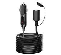 TQUXNGA Vehicle Power Adapter Extension Cable with Indicators Light for Various 12V24V Car Devices Safe Design Car Device Extension Cord