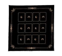 TQUXNGA Velvetss Tarots Reading Cloth Occult Symbols Artistic Velvets Divination Mats Spiritual Practice Accessory Premium Velvets Divination Blankets