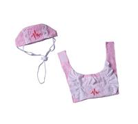 TQUXNGA Whimsical Nurse Outfit Comfortable Pet Costume Machine Washable Perfect for Birthdays Themed Parties Soft Fabric Dog Transformation Suit